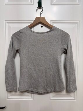 Women’s Long Sleeve Crewneck Top - Heather Gray
